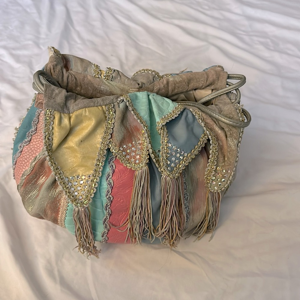 Mylinka multicolored leather purse